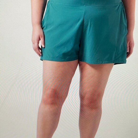 ATHLETA Brooklyn Bermuda Hiking Shorts Zip Pockets Size 20 New Without Tags - Picture 2 of 13